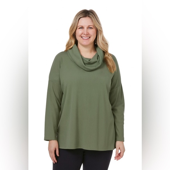 Jones New York Sweaters - Jones New York Cowl Neck Sweater in Olive. Size XXL.